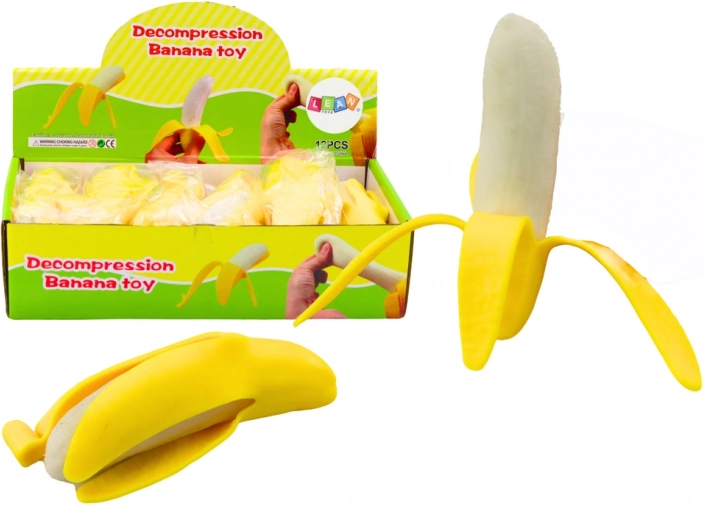 Éponge en caoutchouc extensible pour peau de banane jaune