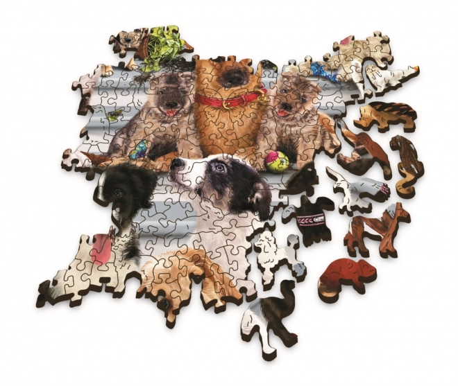 Puzzle en bois TREFL Wood Craft Origin Amitié canine 1000 pièces