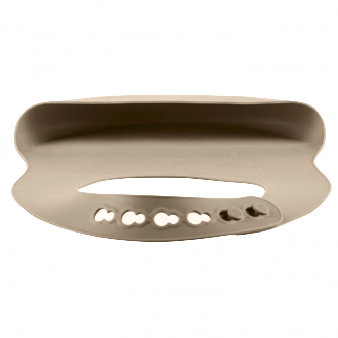 Bavoir en silicone, Sable Beige