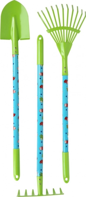 Petit pied Ensemble de jardinage avec brouette