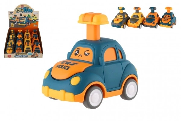 Voiture en plastique à inertie 9 cm - 4 types