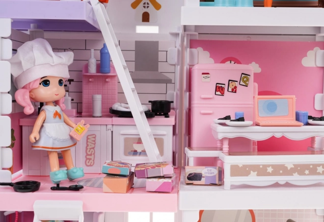 Maison de poupée avec accessoires