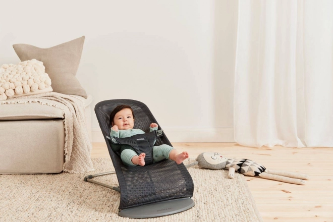 BABYBJÖRN - Transat BLISS MESH - Rose Perle – Anthracite