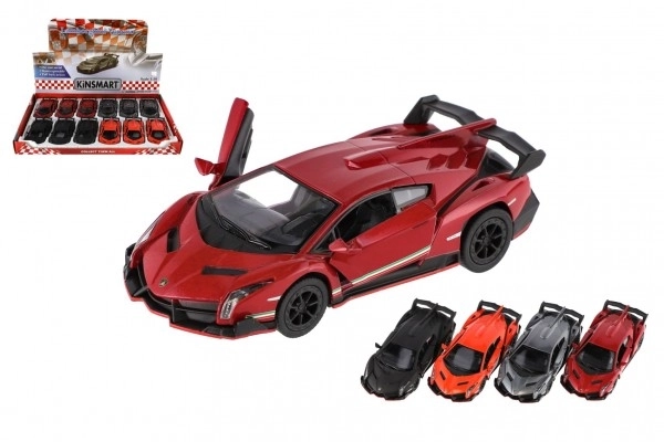 Auto Kinsmart Lamborghini Veneno métal/plastique 13cm à rétrofriction