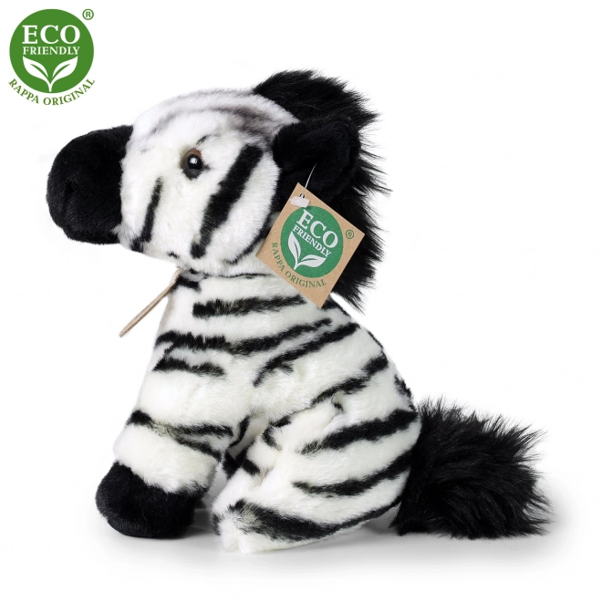 Zèbre en peluche assis 18 cm eco-friendly