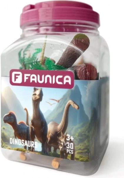 Ensemble de figurines et accessoires Dinosaures, 30 pièces