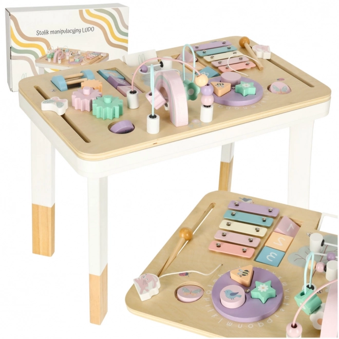 Table d'apprentissage interactif Montessori Lulilo rose
