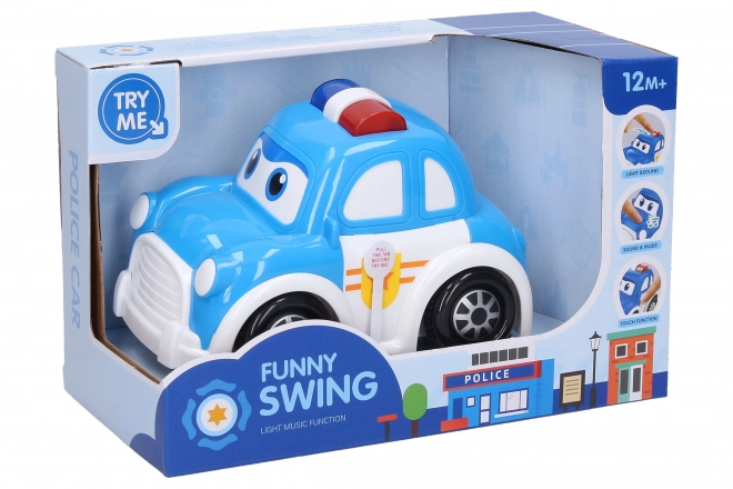 Voiture de police avec effets 15 cm