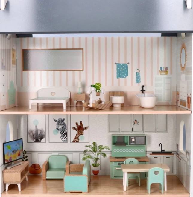 Maison de poupée en bois Agréable
