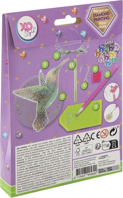 Motif de colibri éclatant