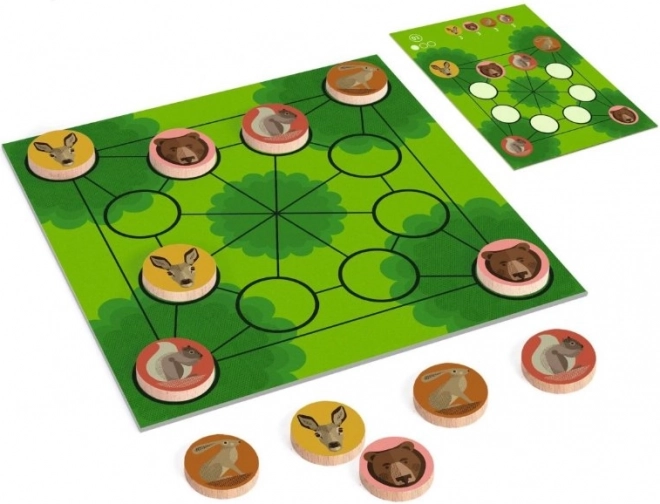 Djeco Jeu Logique en Bois Woodanimo