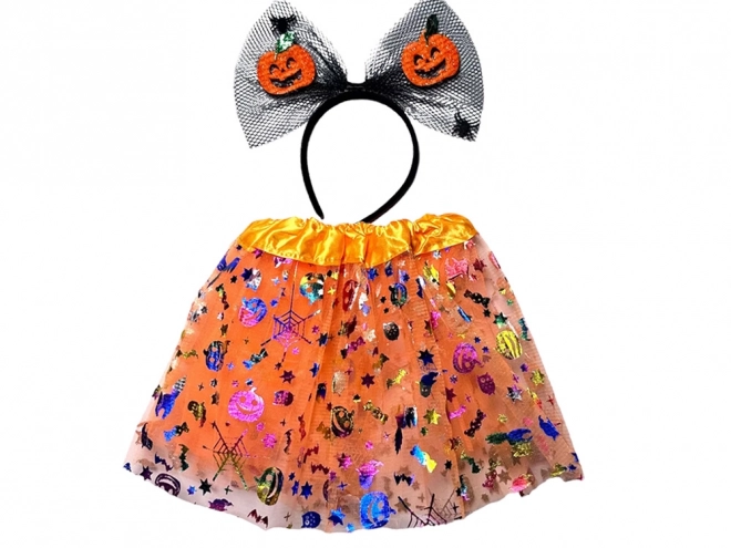 Costume d'Halloween avec serre-tête et jupe tutu