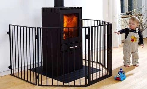 Barrière multifonctionnelle pour enfants pour cheminée