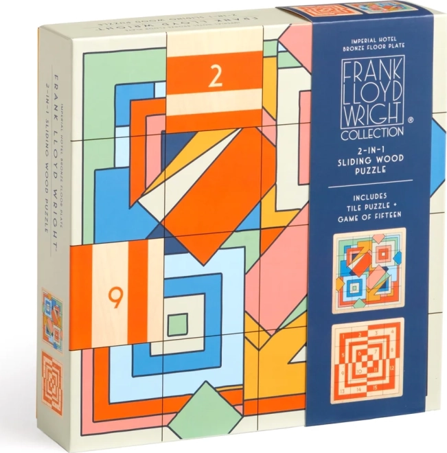 Galison puzzle coulissant en bois Frank Lloyd Wright : Imperial Hotel 2-en-1