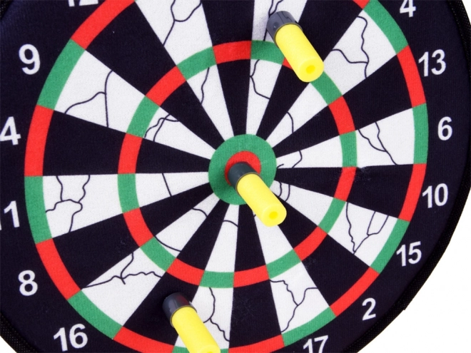 Cible à scratch avec fléchettes et balles en mousse