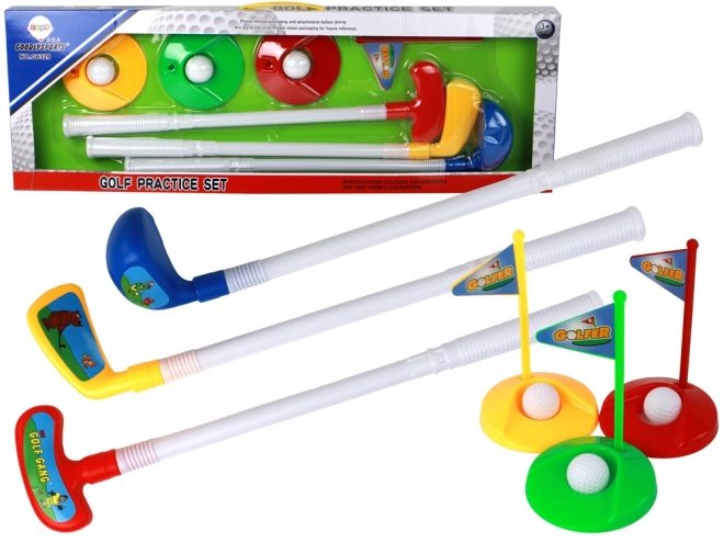 Mini ensemble de golf en plastique pour enfants ks12
