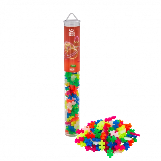 Plus-Plus Mélange Néon (100 pcs) Tube
