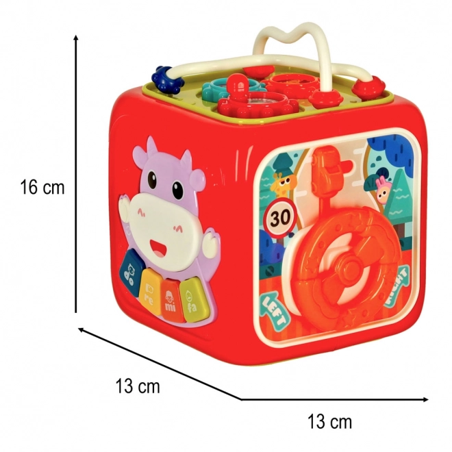 Cube éducatif interactif 6 en 1 Bibi-inn rose