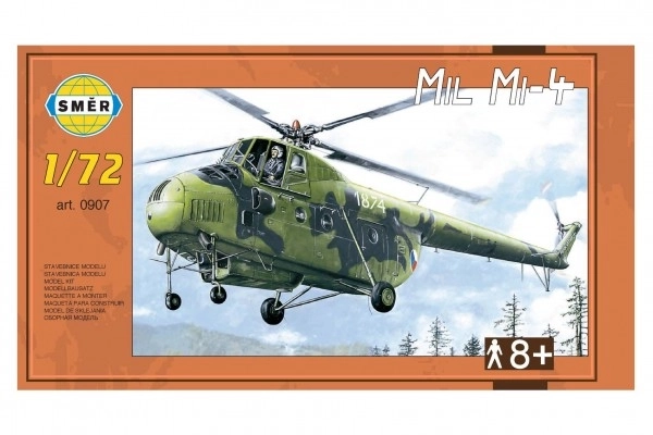 Modèle Hélicoptère Mil Mi-4 en boîte 34x19x5,5 cm
