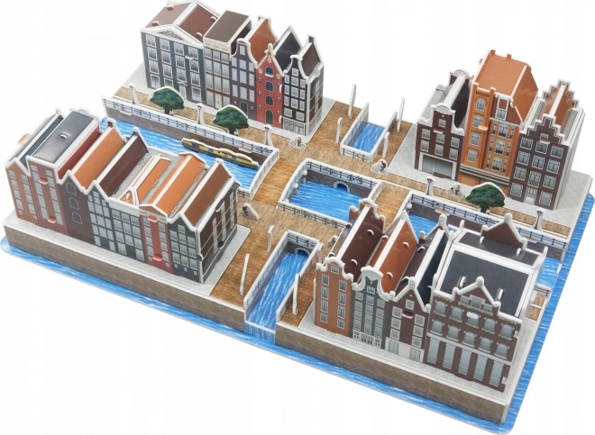 Puzzle 3D Quartier des Canaux d'Amsterdam 107 pièces