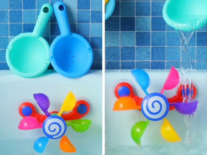 Moulin à eau coloré pour le bain des enfants