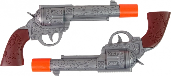 Deux revolvers détaillés avec son