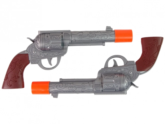 Ensemble cow-boy pour deux cow-boys Deux revolvers Éperons Accessoires