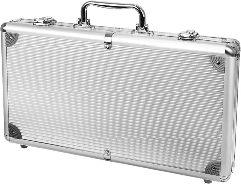 Mallette en aluminium solide avec rangement sécurisé