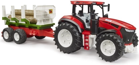 tracteur avec remorque pour bois et billots ROADMAX