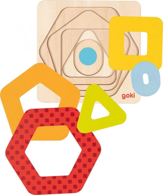 Puzzles géométriques superposés