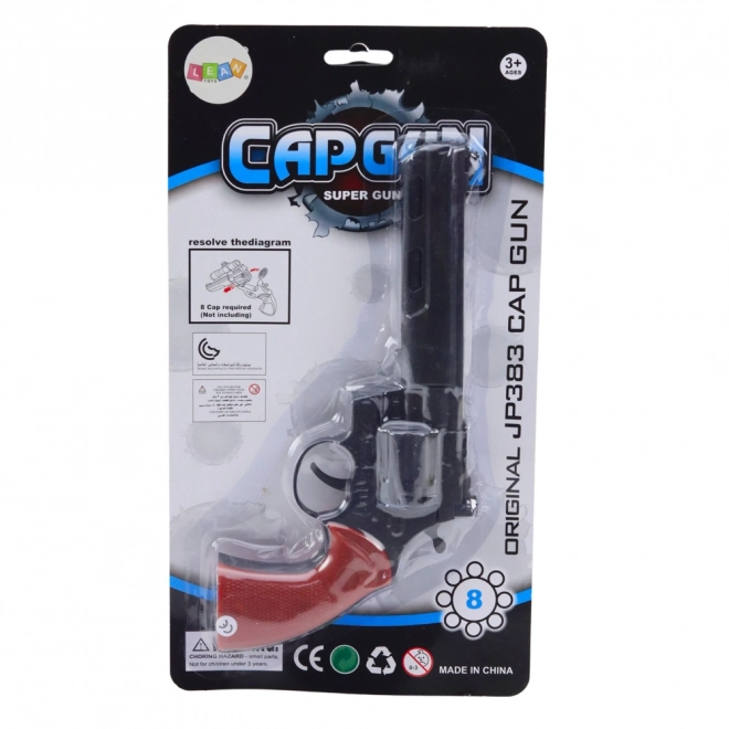 Revolver à capsules pour enfants noir
