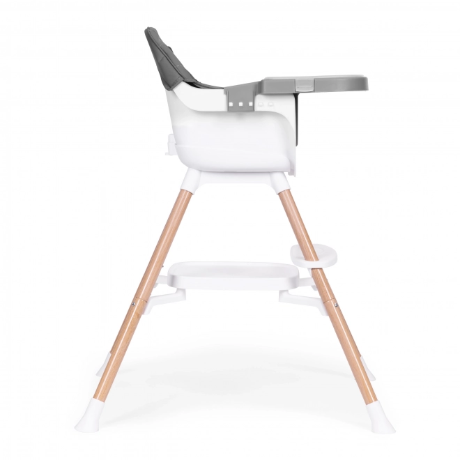 Chaise haute pour enfants 2 en 1 grise ECOTOYS