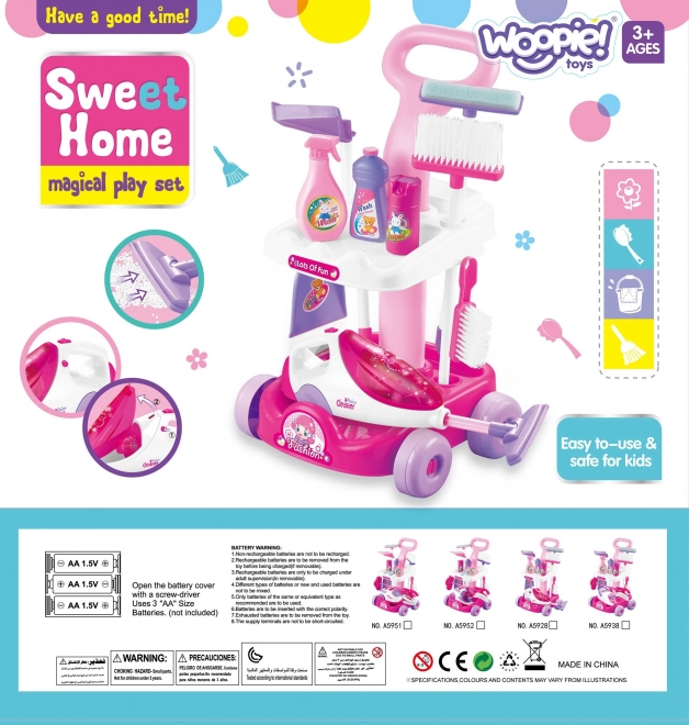 Ensemble de nettoyage avec aspirateur Woopie