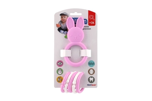 Jouet de dentition animal avec pendentifs