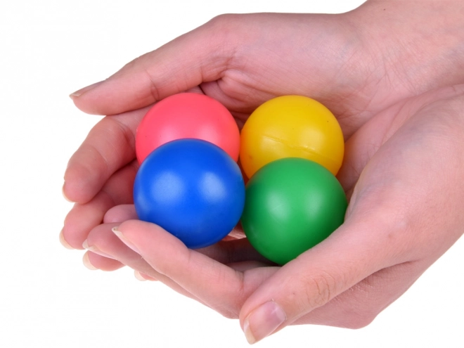 Ballons de couleur dans un filet 4 pièces SP0775
