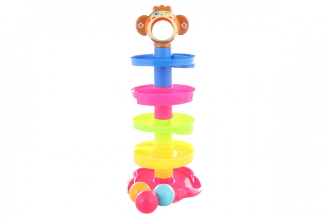 Circuit à billes avec singe