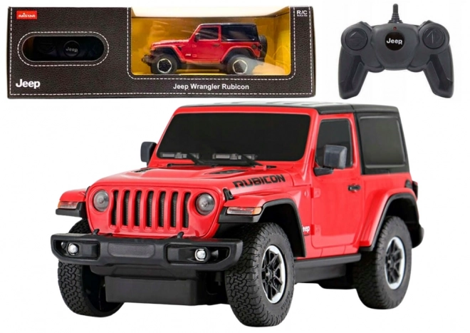 Voiture télécommandée Jeep Wrangler Rubicon rouge
