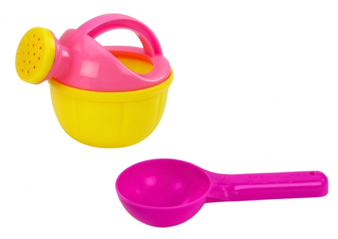 Set de sable Seau d'arrosoir Bonbons roses 8 pcs.