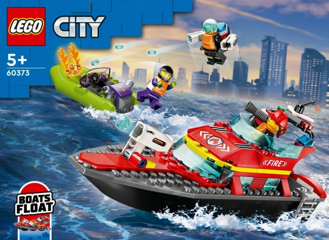 LEGO® City 60373 Bateau de Sauvetage des Pompiers et Canot