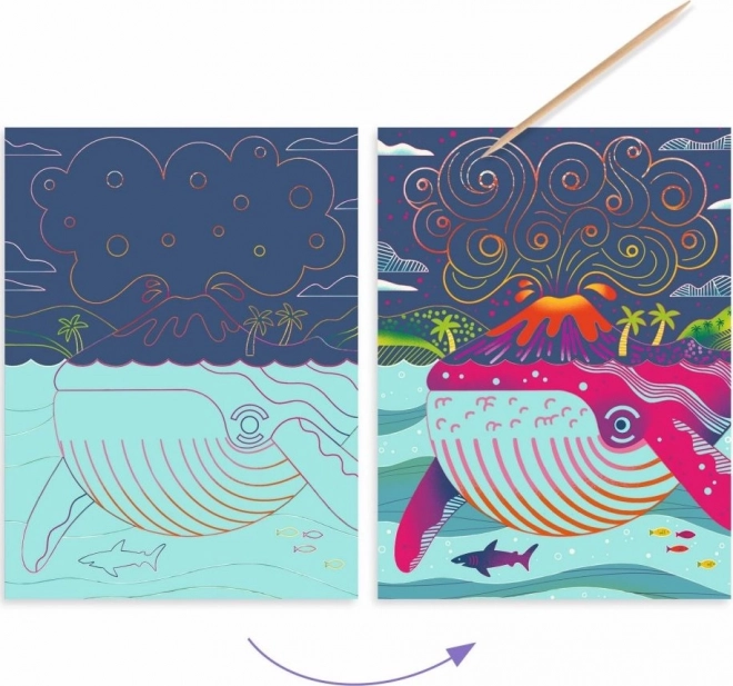 Djeco images à gratter : En mer