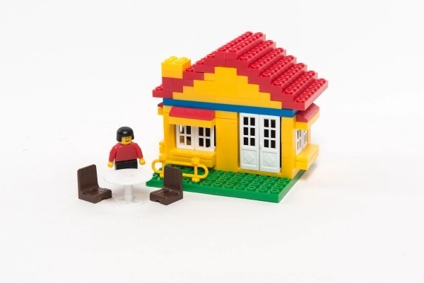 Jeu de construction Cheva 6 Maison plastique 86 pièces dans une boîte 22,5x15x5cm
