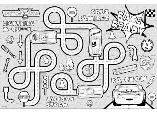 Luna puzzle double face voitures labyrinthe 48 pièces