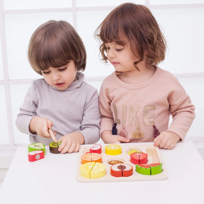 Classique Monde Fruits en Bois à Découper Montessori Ensemble