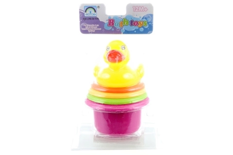 Gobelets colorés avec canard pour l'eau