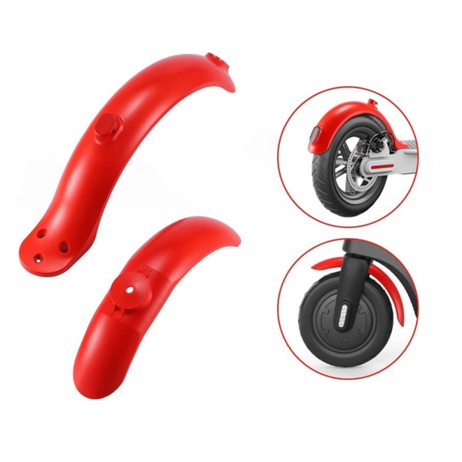 Jeu de garde-boue pour trottinette Xiaomi M365/PRO - rouge