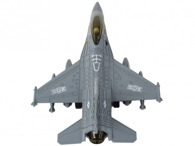 Modèle d'avion à propulsion par friction Bleu marine ou Gris