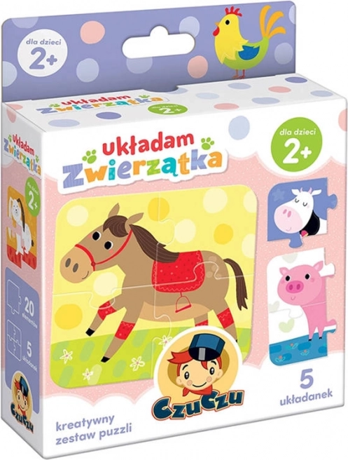 CzuCzu Puzzle J’assemble les animaux - 5 sets