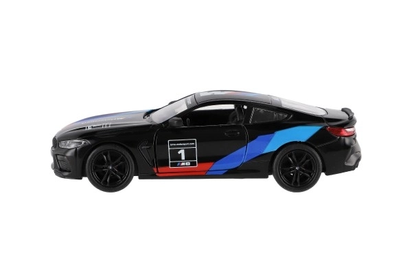 Voiture Kinsmart BMW M8 Competition Coupé 1:38 métal/plastique 12,5cm 4 couleurs à rétrofriction 12pcs en boîte