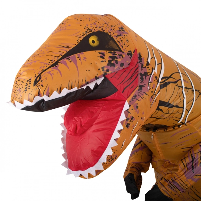 Costume dinosaure gonflable T-REX marron