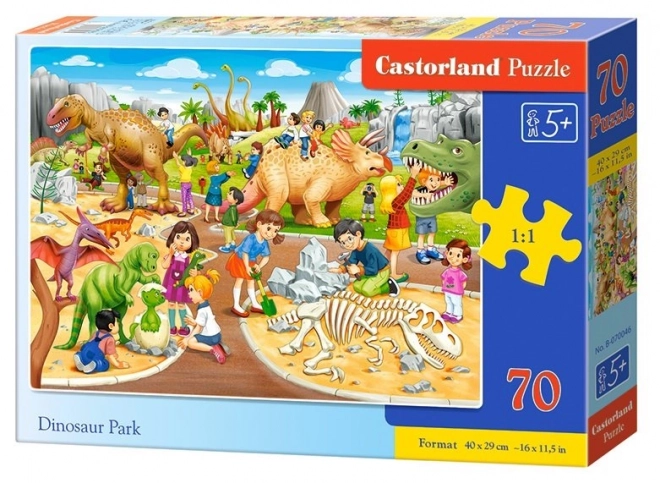 Puzzle parc des dinosaures 70 pièces